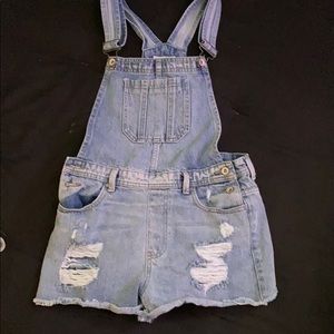 Light Denim Overalls